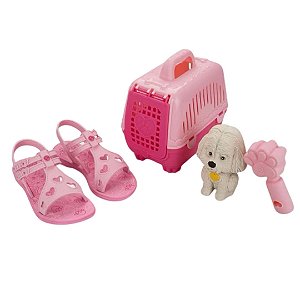 Sandália Infantil Menina Rosa Barbie My Pet Grendene Kids