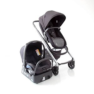 Carrinho de Bebê Maxi Cosi - Lila CP² Travel System Essential Black