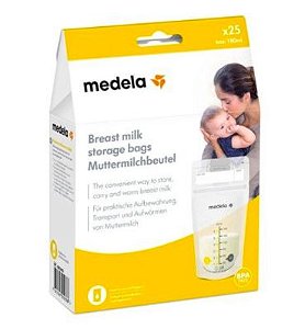 Bolsa para Armazenamento de Leite Materno Storage Bags com 25 Unidades - Medela