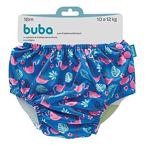 Biquini Reutilizável de Piscina Flamingo M ( 10 a 12 kg) - Buba