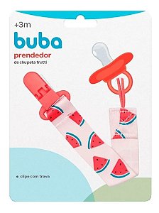 Prendedor de Chupeta Frutti Melancia (Gancho de Plástico) - Buba