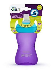 Copo com Bico Macio Roxo/Azul 300ml SCF802/02 - Avent