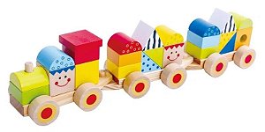 Brinquedo Trem de Blocos - Tooky toys