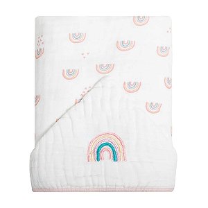 Toalha de Banho Soft com Capuz Chuva de Amor 95cm x 70cm - Papi