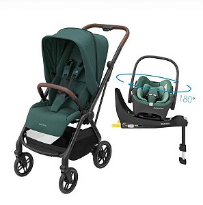 Carrinho de Bebê TS Leona² TRIO ISOFIX 360 Essential Green - Maxi Cosi