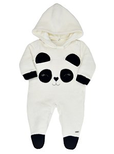 Macacão Com Capuz Baby Panda - Grow Up