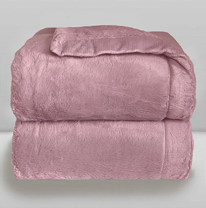Cobertor Liso Rosa Antigo
