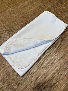 Kit 5 Fraldas De Bebê Brancas Biramar - 68x68cm Com Acabamento Em Picô
