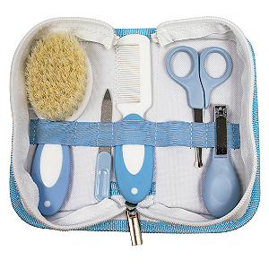 Kit Higiene com 5 Peças Azul - Kababy
