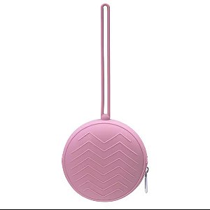 Porta Chupeta em Silicone Rosa