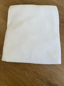 Lençol de Berço Desmontável Branco Plush