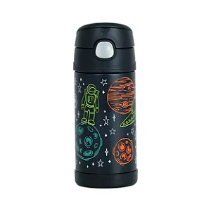 Garrafa Térmica Funtainer Astronauta Preta 355ml - Thermos