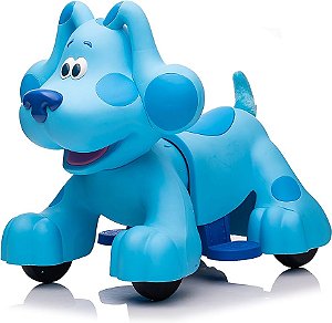 Rideamal Blues Clues - Cachorro para montar e passear - 6V Azul