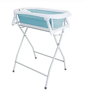 Banheira Dobrável Flex Com Suporte Azul - Kiddo