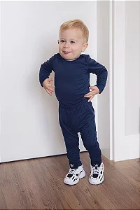 Conjunto Térmico Body E Calça Azul Marinho