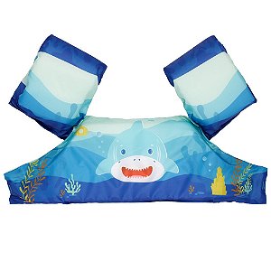Boia Colete Infantil - Tubarão Azul