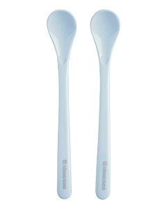 Kit com 2 Colheres de Silicone Brighty Blue - Kikkaboo