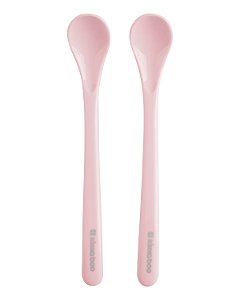 Kit com 2 Colheres de Silicone Brighty Pink - Kikkaboo