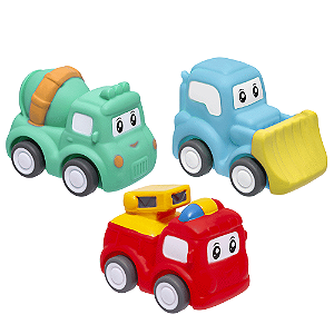 Brinquedo Carrinhos Animados em Vinil - Buba