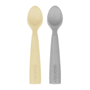 Colheres em Silicone Scooper Mellow Yellow/Powder Grey - Minikoioi