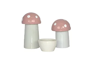Kit de Higiene 3 Peças Cogumelo Rosa - Modali