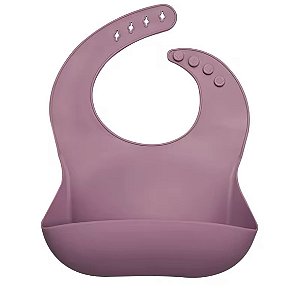 Babador em Silicone Roxo