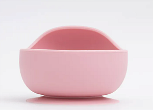 Bowl Infantil de Silicone com Ventosa Rosa Petit Piá