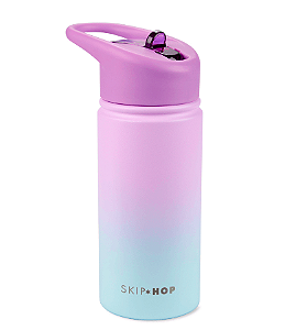 Garrafa Térmica de Aço Inox 450 ML Ombre Lilás Skip Hop