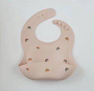 Babador em Silicone Arco Iris