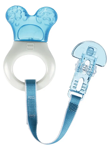 Mordedor Mam Mini Cooler com Clip Azul
