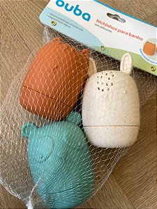 Bichinhos para banho em Silicone Laváveis - Buba