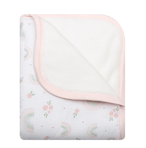 Cobertor De Microfibra Com Soft Estampado Arco de Flores - 1,10M X 85Cm 01 Unidade