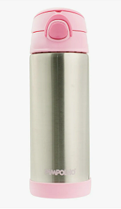 Garrafa Térmica Aço Inox Escovado Infantil 400ml Pimpolho