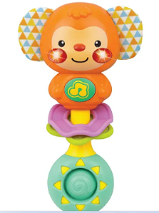 Chocalho Musical Macaquinho - Winfun - Colorido