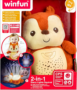 Esquilo Dorme Comigo - Winfun - Marrom