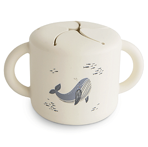 Porta Snack De Silicone Baleia Mushie