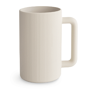 Caneca Para Enxague De Silicone Areia Mushie