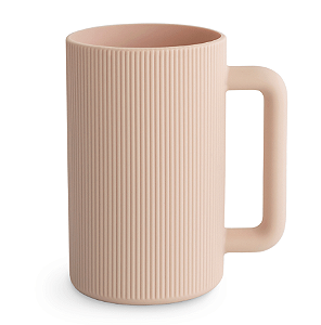 Caneca Para Enxague De Silicone Rosa Mushie