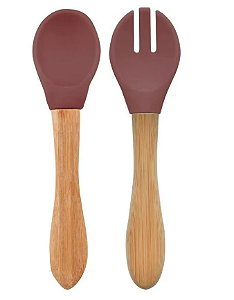 Colher e Garfo Dig In Velvet Rose - Minikoioi