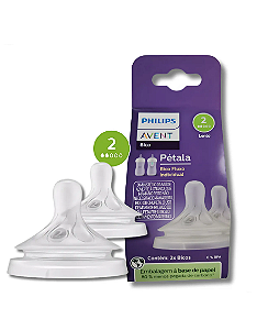 Bico Mamadeira Avent Pétala 3.0 N°2 0m+ 2 Unidades Philips