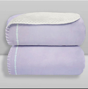 Manta Laço Bebê Velvet Moon Frame Lilás