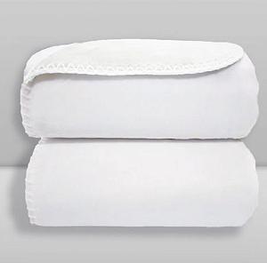 Manta Laço Bebê Velvet Moon Frame Branco