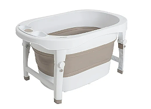 Banheira Dobrável Oyster+ Cappuccino - Kiddo