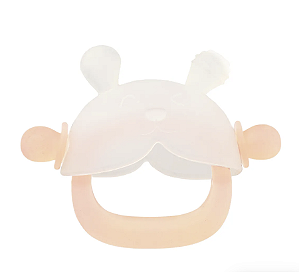 Mordedor de silicone soft c/pega Rosa - Pimpolho