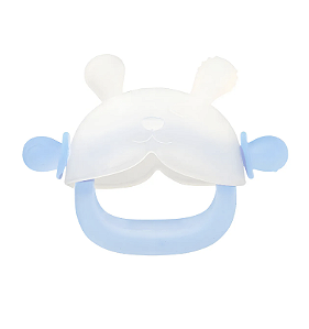 Mordedor de silicone soft c/pega Azul - Pimpolho