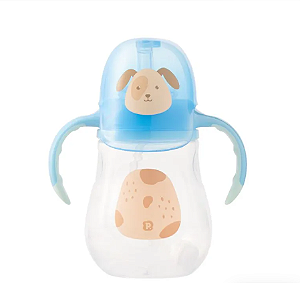 Copo de treinamento bichinho com alça e tampa 280ml cachorro - Pimpolho