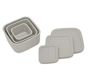 CONJUNTO DE POTES 3 TAMANHOS SILICONE PLATINUM SAND