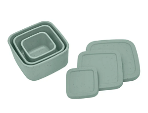 CONJUNTO DE POTES 3 TAMANHOS SILICONE PLATINUM SAGE