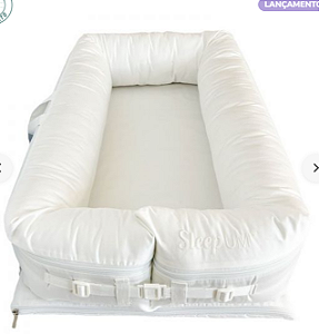 Ninho Redutor para Bebê Sleep UM Percal 400 Fios Branco