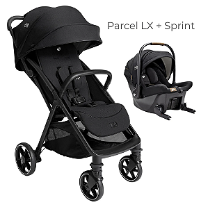 Kit Carrinho Parcel LX Preto Eclipse + Bebê Conforto Sprint - Joie
